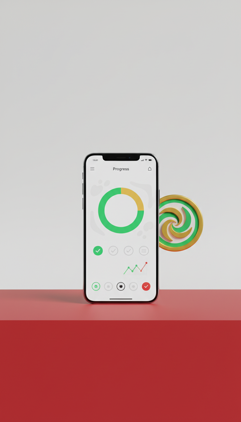 Interactive Progress Tracker With Achievement Trophies